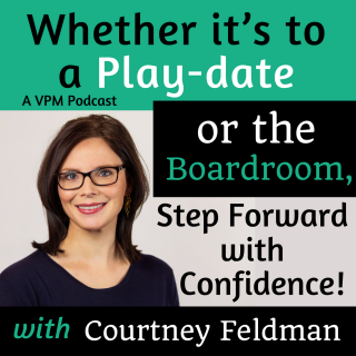 Whether it’s to a play-date or the boardroom, step forward with confidence with Courtney Feldman!
