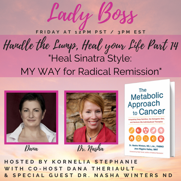 Handle the Lump, Heal your Life Part 14: Heal Sinatra Style: MY WAY for Radical Remission with Dana Theriault 
& Dr. Nasha