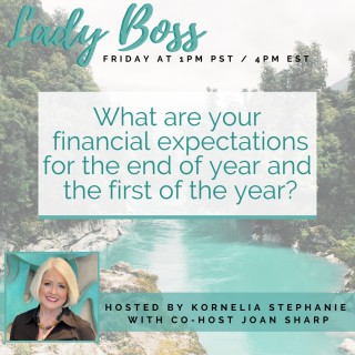 What are your expectations for end of year and first of the year?  Changing the conversation from money to vision.