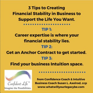 "You're in Charge - Creating Financial Stability in Business to Support Your Life" with Susan Axelrod