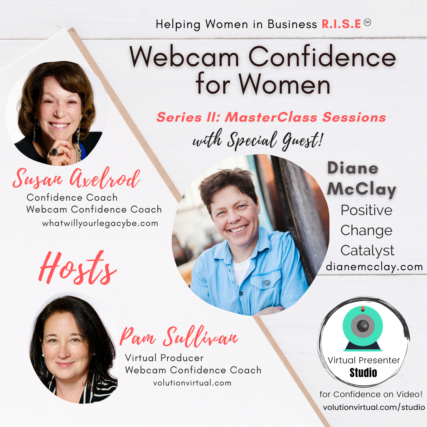 MasterClass in Webcam Confidence with Special Guest Diane McClay