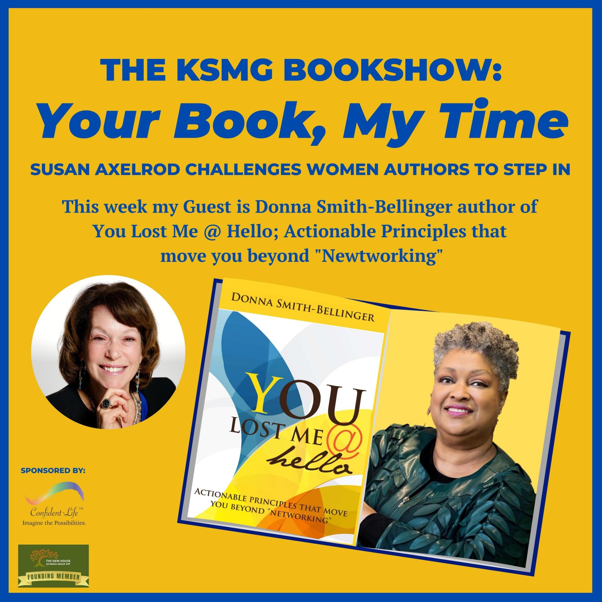 Your Book, My Time, Episode 13, with Guest Author, Donna Bellinger