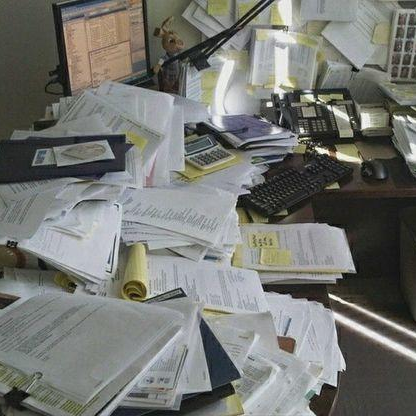 68.  Stop organizing 