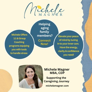 The checked out caregiver with Michele Magner