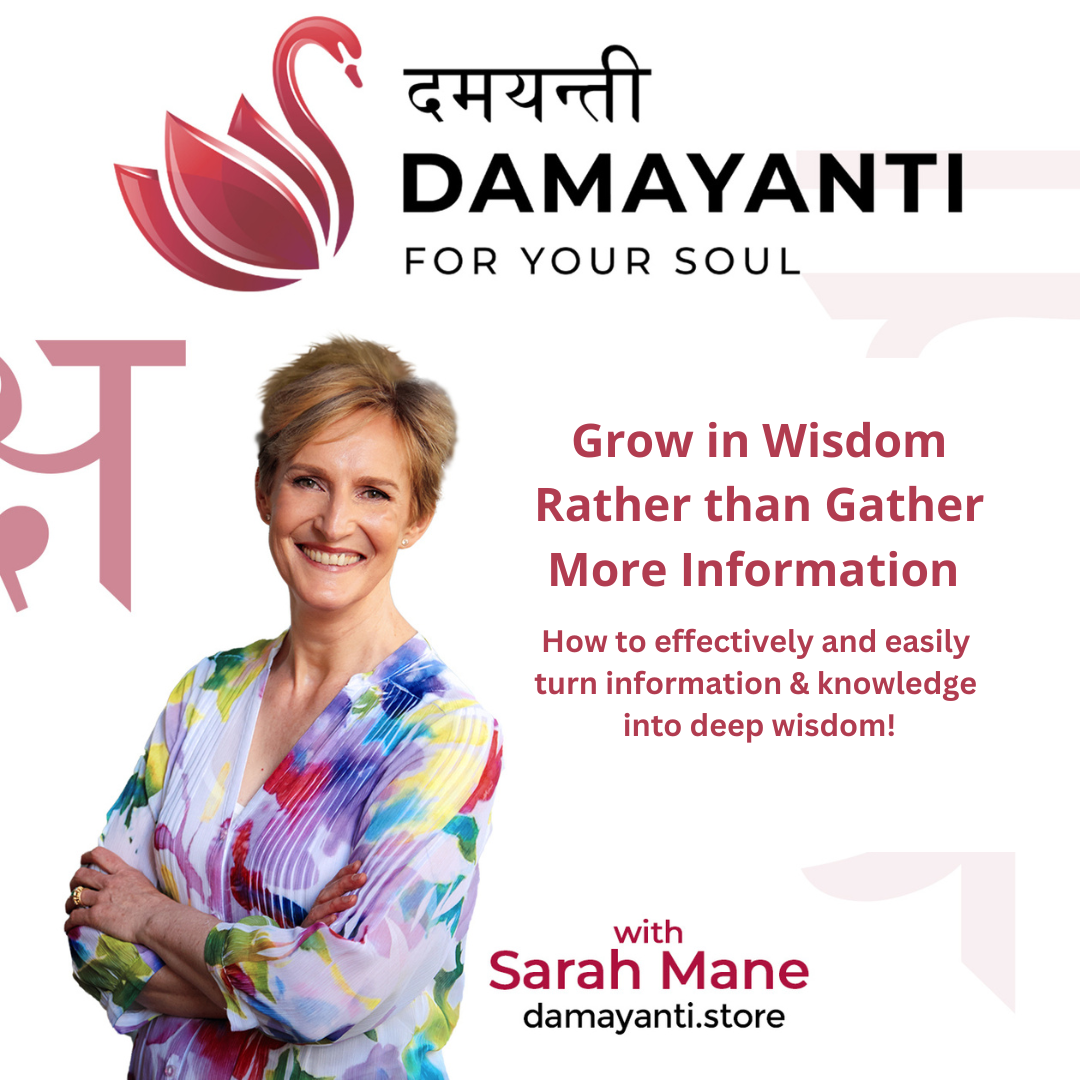 Grow in Wisdom rather than Gather More Information 