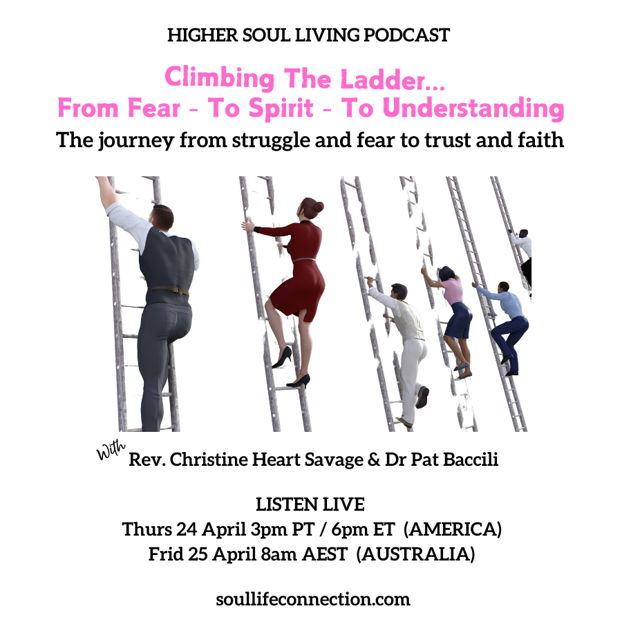 Climbing the ladder… From Fear - To Spirit - To Understanding. 
