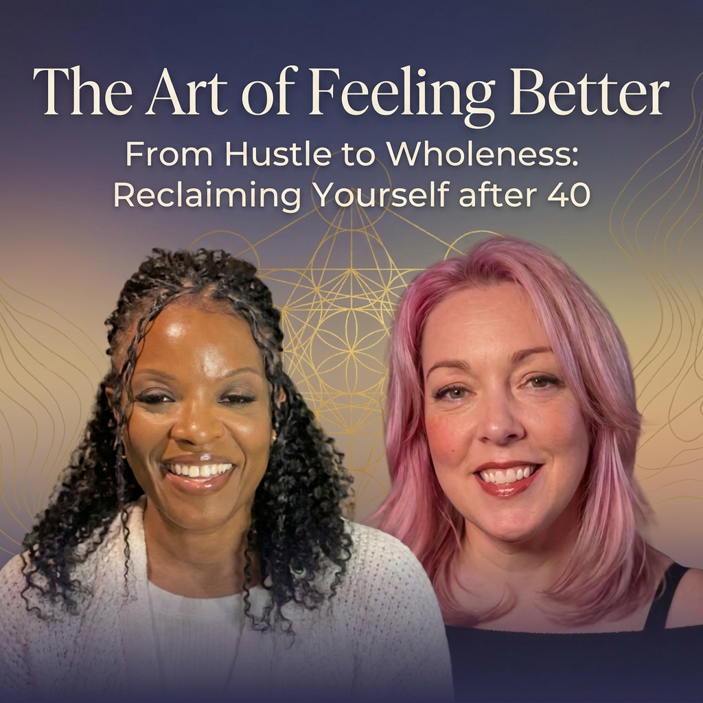 Jane Bellis and Amira Davies, host of The Shifted Podcast episode on high-performing women over 40 reclaiming clarity, purpose and wellbeing