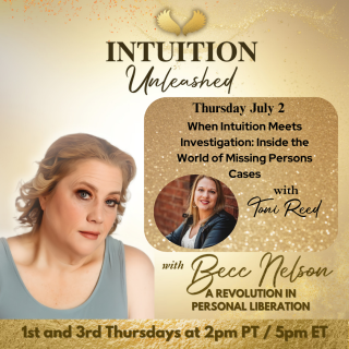 Toni Reed discusses forensic mediumship remote viewing and missing persons investigations on Intuition Unleashed